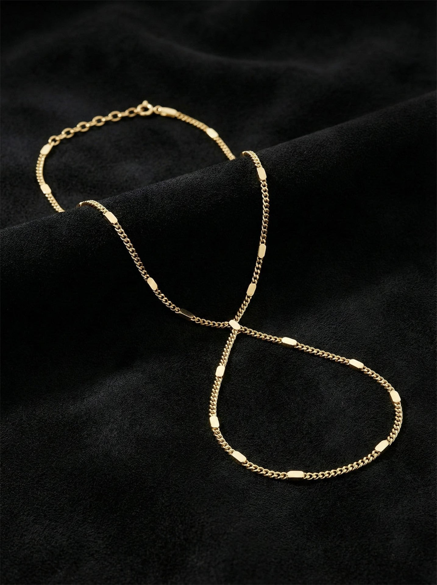 925 Ayar Gold Zarif Pres Zincir Şahmeran Gümüş Bileklik