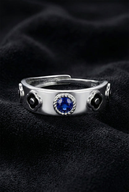 925 Ayar Gümüş Howl's Moving Castle Yürüyern Şato Ayarlanabilir Çift Yüzüğü Seti