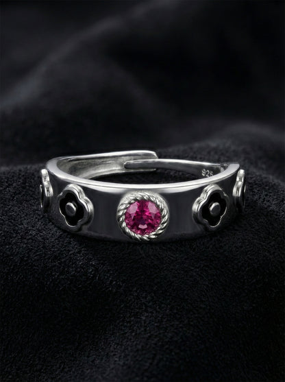 925 Ayar Gümüş Howl's Moving Castle Yürüyern Şato Ayarlanabilir Çift Yüzüğü Seti