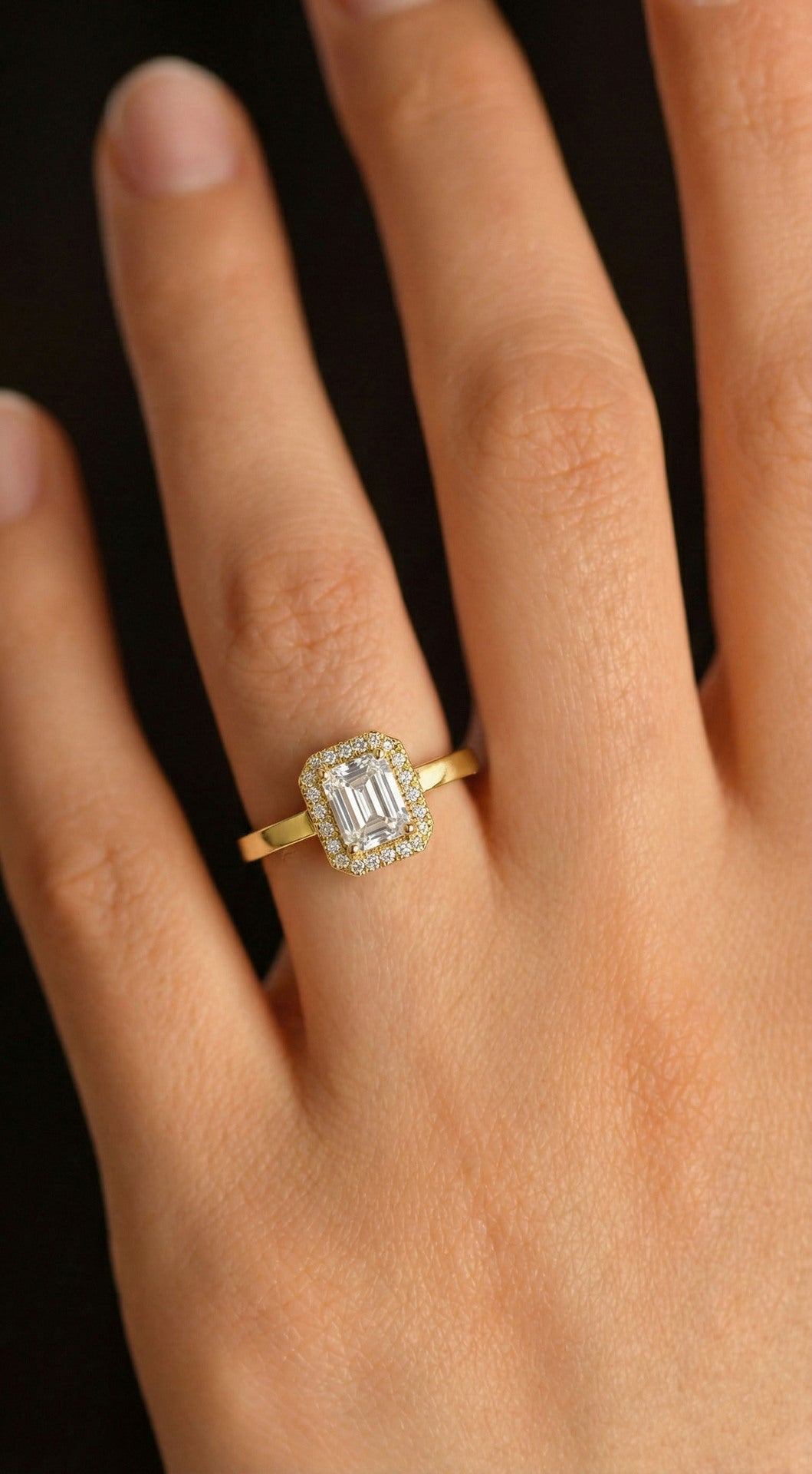925 Ayar Zirkon Taşlı Gold Ayarlanabilir Baget Gümüş Yüzük