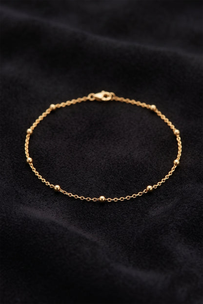 925 Ayar Gold Dorika Minimal Gümüş Bileklik