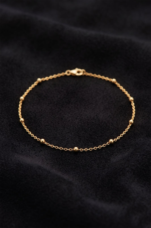 925 Ayar Gold Dorika Minimal Gümüş Bileklik