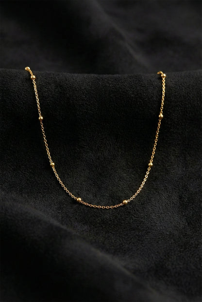 925 Ayar Gold Renk Dorika İtalyan Gümüş Kolye