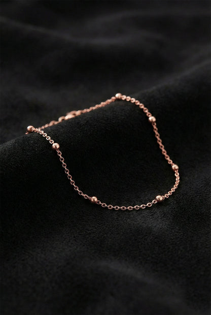 925 Ayar Rose Dorika Minimal Gümüş Bileklik