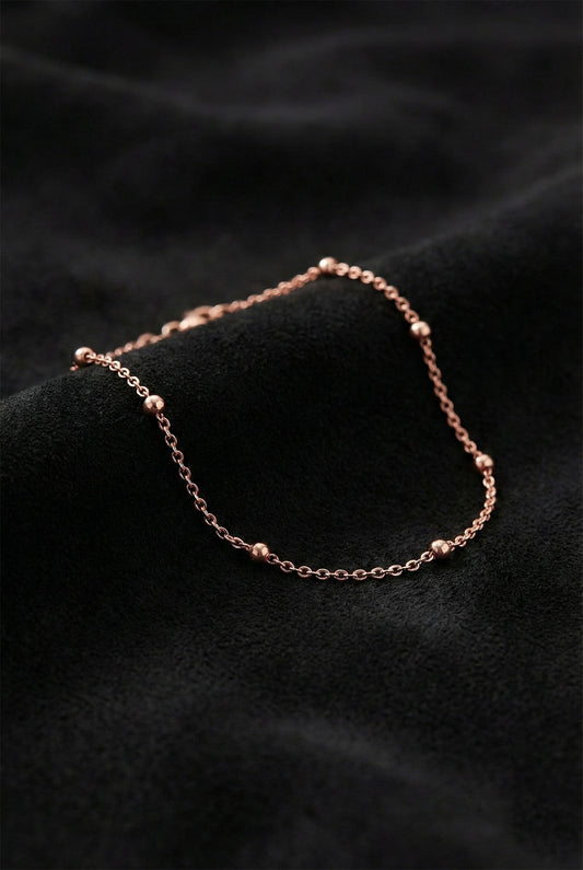 925 Ayar Rose Dorika Minimal Gümüş Bileklik